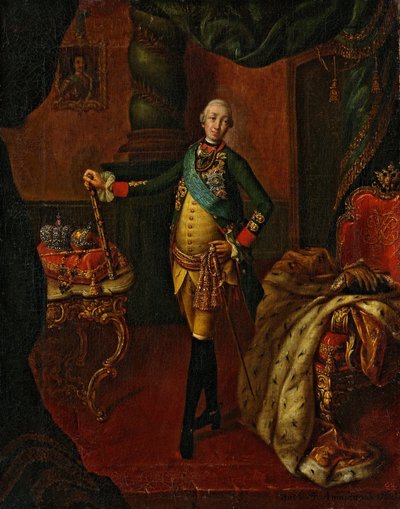 Portret van Peter III door Aleksey Antropov